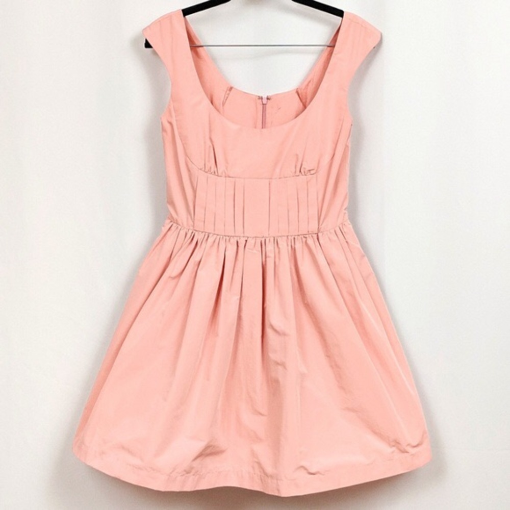 BCBGeneration Blush Taffeta Dress Romper 4